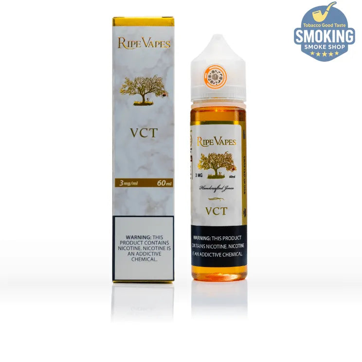 Ripe Vapes VCT MTL 60 ML  — رايب فيبز في سي تي ليكويد سحبة سيجارة فري بيز (فانيلا، كاسترد، تبغ) 🇺🇸
