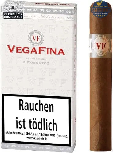 VegaFina Robustos pack of 3 — سيجار فيجافينا روبوستو كلاسيك و نيكارجوا تيوب ( عبوة 3 قطع )