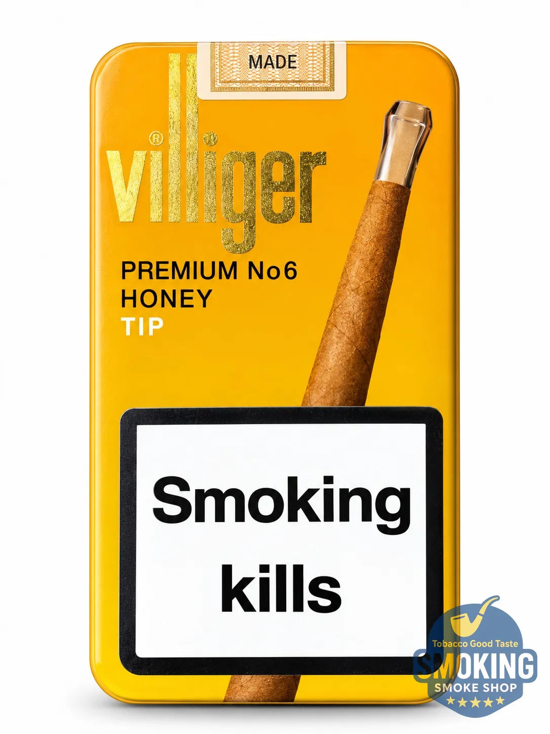 Villiger Premium No.6 Sumatra Tip — فيليجر بريميوم رقم 6 سومطرة بــ تيب 10 سيجاريلو