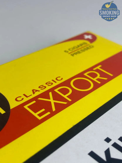 🟡 Villiger Classic Export Pressed — فيليجر كلاسيك إكسبورت مضغوط علبة ( 5 قطع ) 