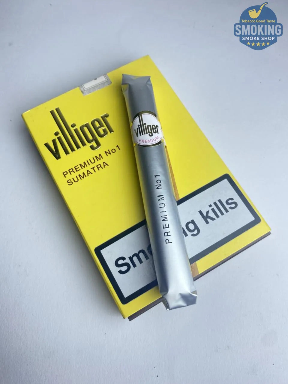 Villiger Premium No.1 Sumatra — فيليجر بريميوم رقم 1 سومطرة 🚬💛 علبة 5 قطع