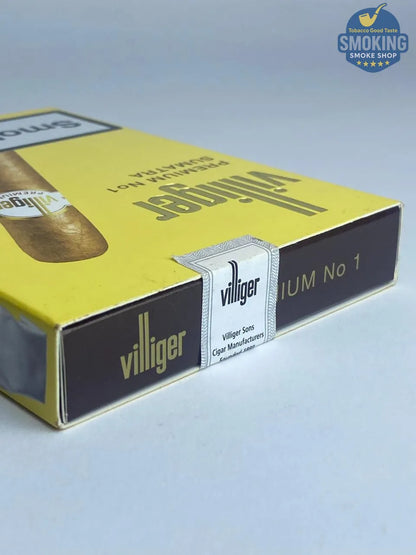 Villiger Premium No.1 Sumatra — فيليجر بريميوم رقم 1 سومطرة 🚬💛 علبة 5 قطع