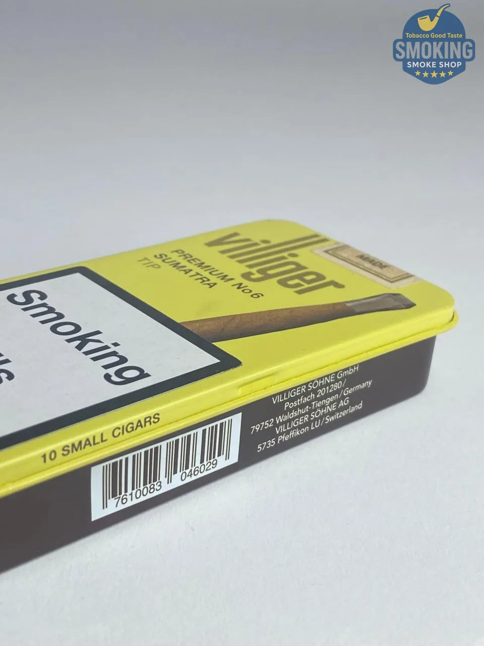 Villiger Premium No.6 Sumatra Tip — فيليجر بريميوم رقم 6 سومطرة بــ تيب 10 سيجاريلو