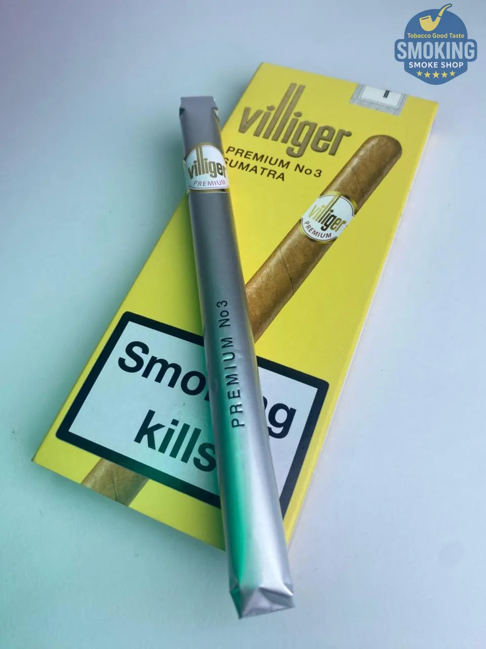 🟡 Villiger Premium No.3 Sumatra — فيليجر بريميوم رقم 3 سومطرة علبة 5 قطع  