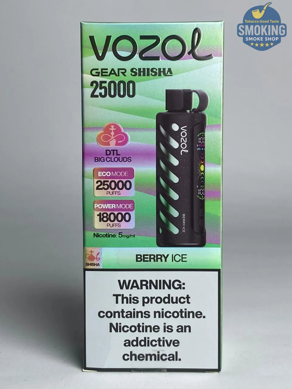 VOZOL GEAR SHISHA 25K Disposable Pufss بود فوزول جير شيشة 25 الف سحبة