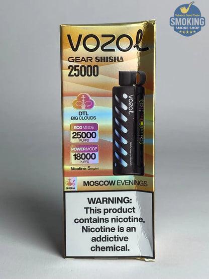 VOZOL GEAR SHISHA 25K Disposable Pufss بود فوزول جير شيشة 25 الف سحبة