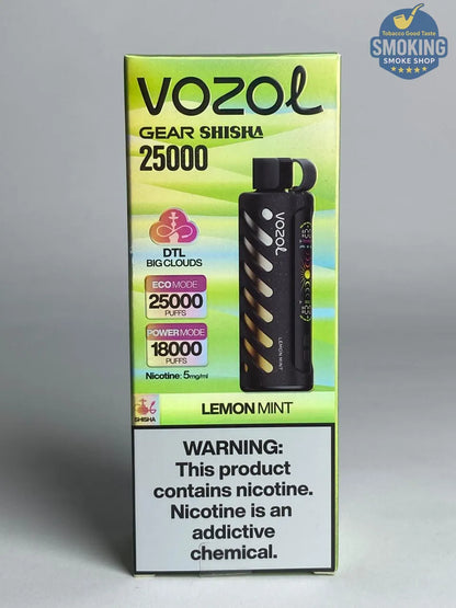 VOZOL GEAR SHISHA 25K Disposable Pufss بود فوزول جير شيشة 25 الف سحبة