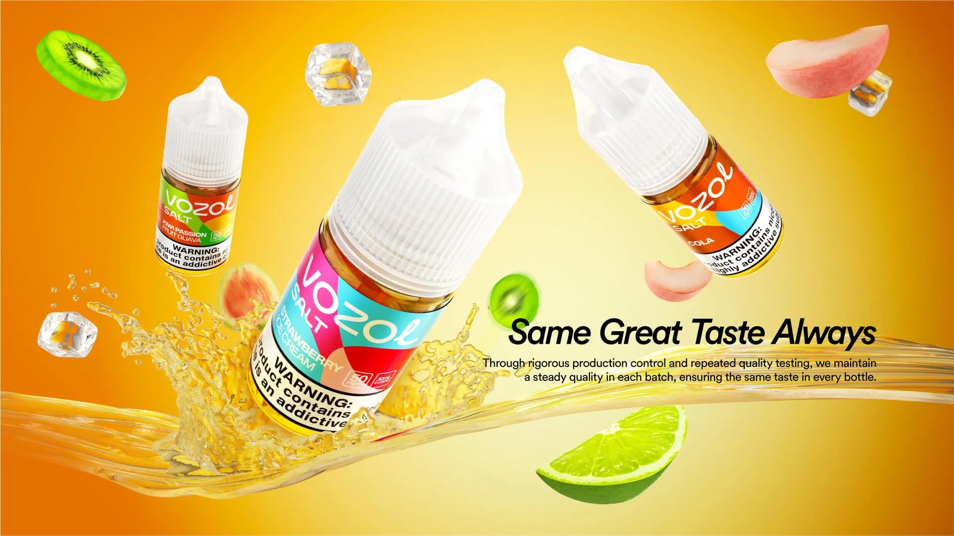 Vozol E-Liquid Salt 30 ML 30-50 Nic فوزول ليكويد سالت 30 ملي 30-50 نيكوتين 