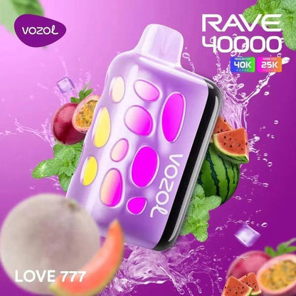VOZOL RAVE 40K نفثات للاستعمال مرة واحدة بود فوزول ريف 40 الف سحبة
