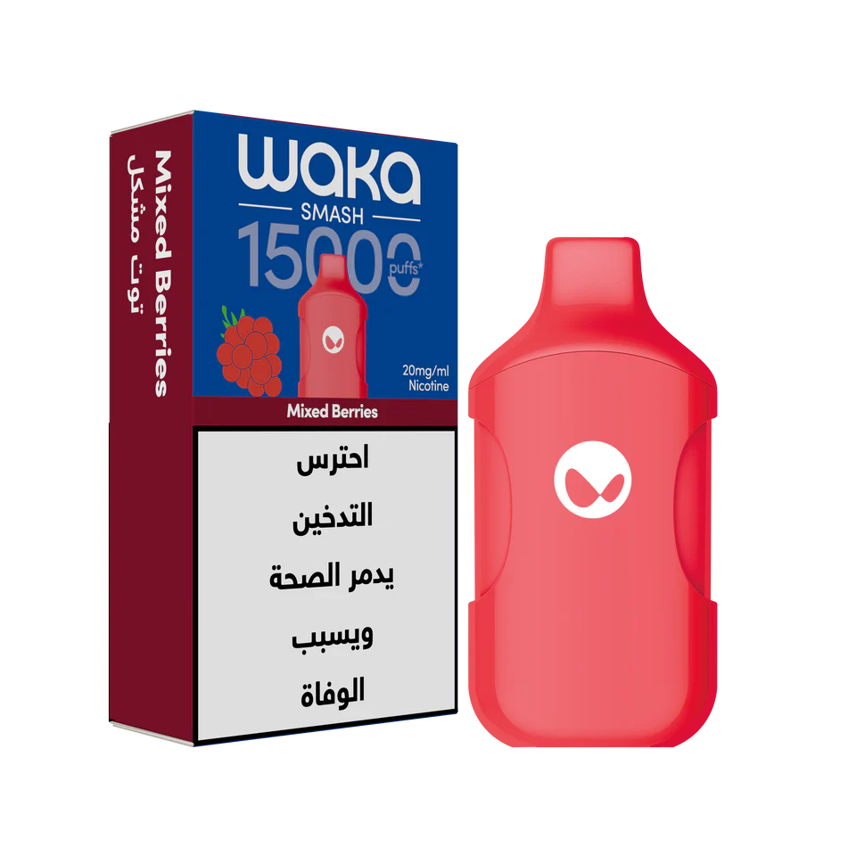 WAKA SMASH 15K Puffs بود واكا 15 الف سحبة سموكنج شوب 