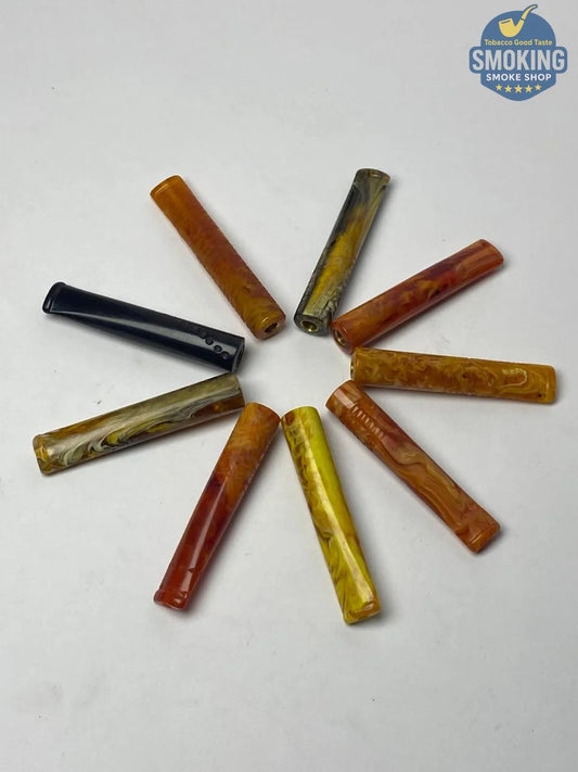 ِAmber 7MM Cigarette Holder مبسم سجاير كهرمان مقاس سيجارة كومباكت 7 ملي