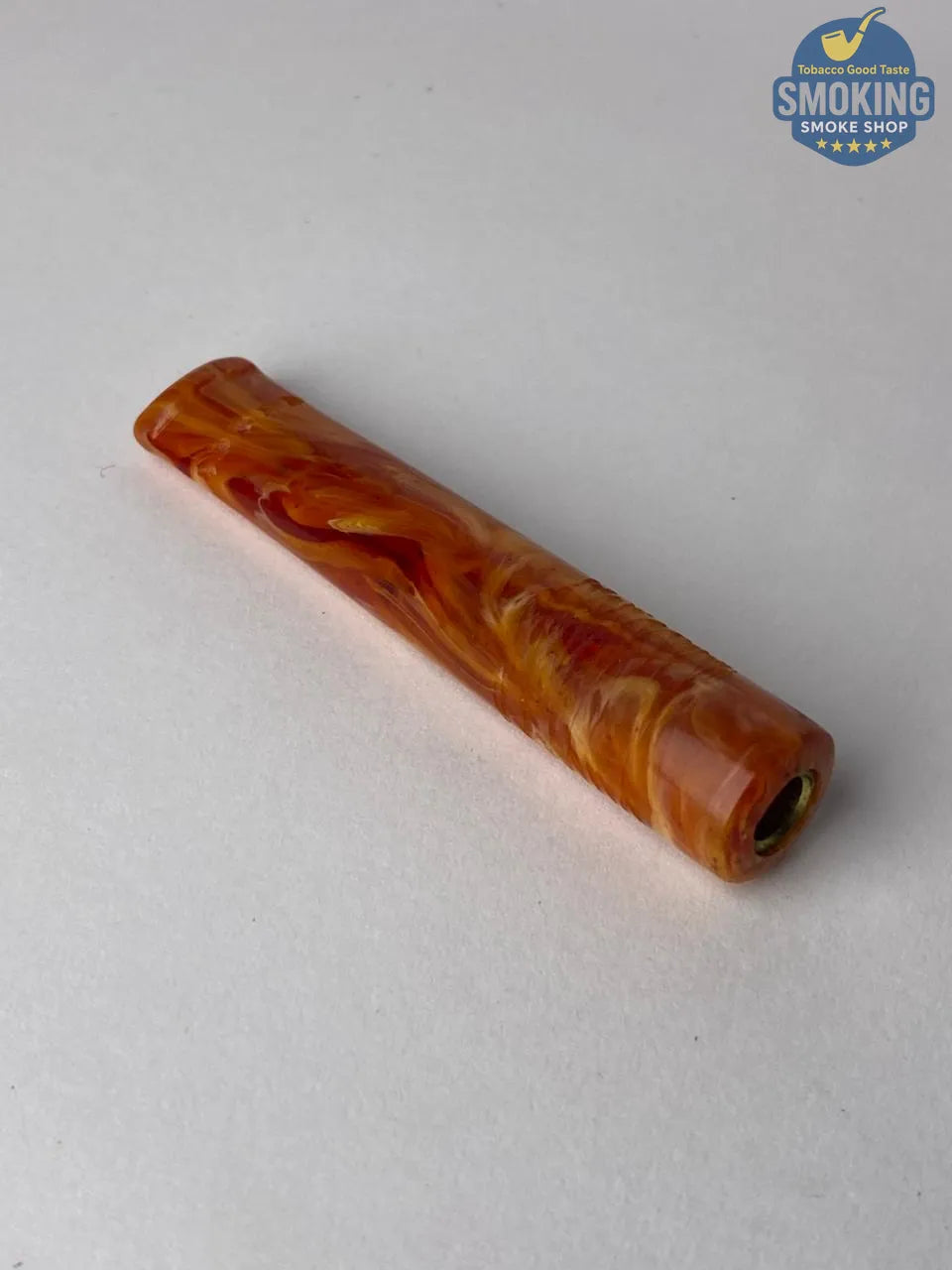 ِAmber 7MM Cigarette Holder مبسم سجاير كهرمان مقاس سيجارة كومباكت 7 ملي
