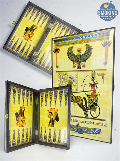 🎲  طاولة نرد خشب فاخرة اشكال فرعونية وارابيسك مصري متنوع  — Backgammon Wooden Board