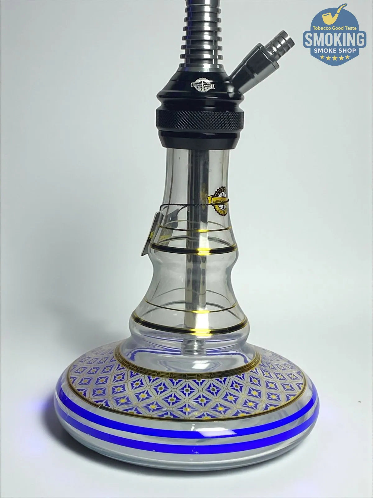 شيشة ملك الزمان ياقوت ازرق – طقم كامل بشنطة Malek El Zaman Hookah Set – Travel Case Edition