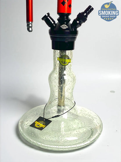 شيشة ملك الزمان اصدار احمر – طقم كامل بشنطة Malek El Zaman Hookah Set – Travel Case Edition