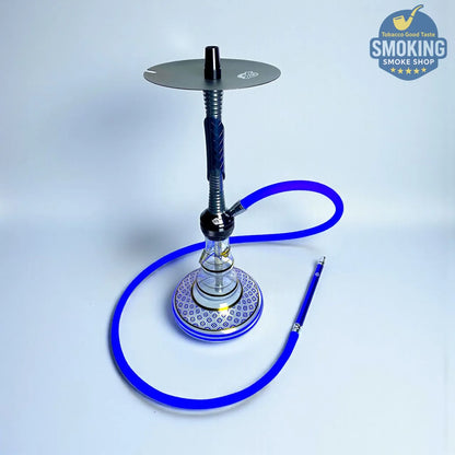 شيشة ملك الزمان ياقوت ازرق – طقم كامل بشنطة Malek El Zaman Hookah Set – Travel Case Edition