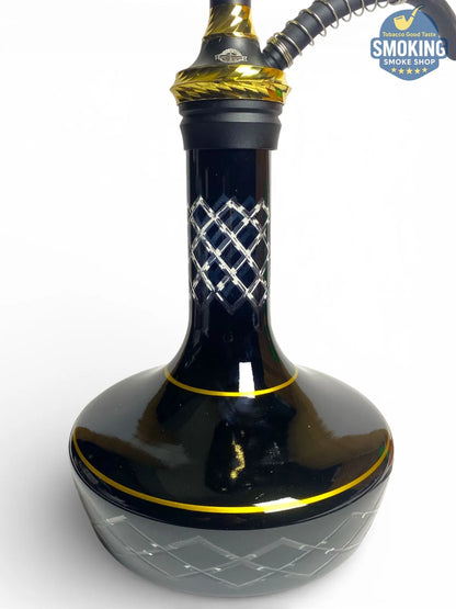 Yehia Elegance black & gold Diamond 64 CM Shisha يحيي اليجانس  شيشة دايموند 64 سم لونين مختلفين