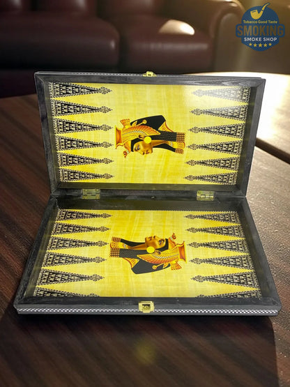 🎲  طاولة نرد خشب فاخرة اشكال فرعونية وارابيسك مصري متنوع  — Backgammon Wooden Board