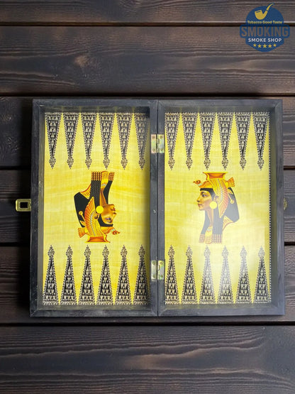 🎲  طاولة نرد خشب فاخرة اشكال فرعونية وارابيسك مصري متنوع  — Backgammon Wooden Board