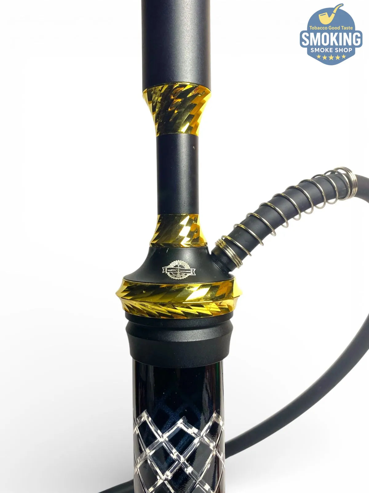 Yehia Elegance black & gold Diamond 64 CM Shisha يحيي اليجانس  شيشة دايموند 64 سم لونين مختلفين