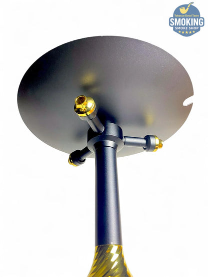 Yehia Elegance black & gold Diamond 64 CM Shisha يحيي اليجانس  شيشة دايموند 64 سم لونين مختلفين