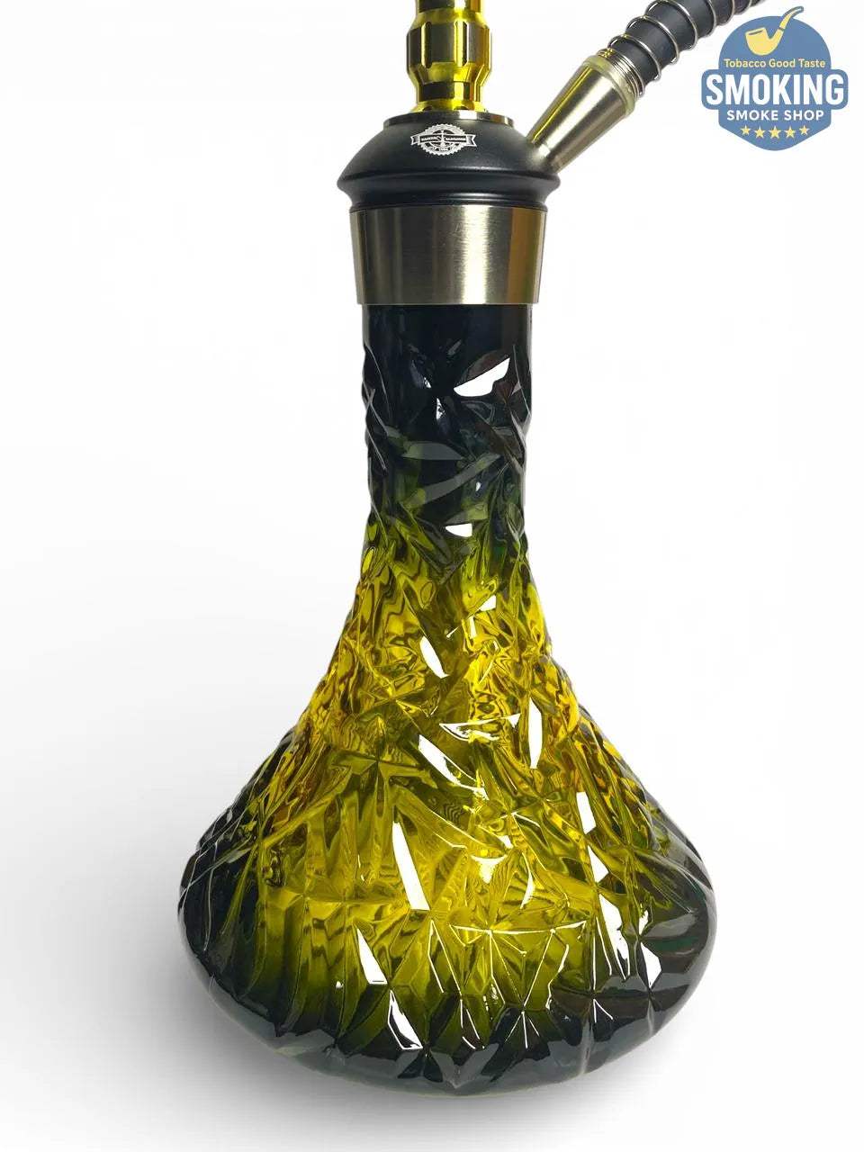 Yehia Elegance black & gold Diamond 64 CM Shisha يحيي اليجانس  شيشة دايموند 64 سم لونين مختلفين