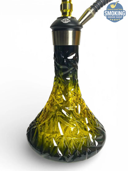 Yehia Elegance black & gold Diamond 64 CM Shisha يحيي اليجانس  شيشة دايموند 64 سم لونين مختلفين