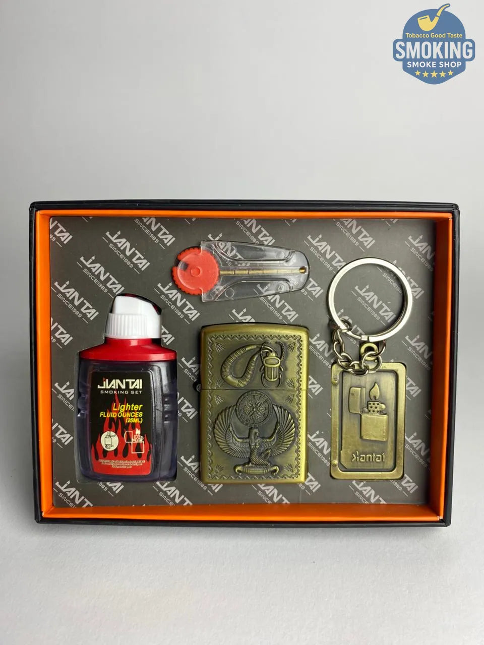 Zippo Shape Lighter Set — طقم ولاعة بنزين مع عبوة مليء و مبسم سجاير او ميدالية مفاتيح اشكال متعددة