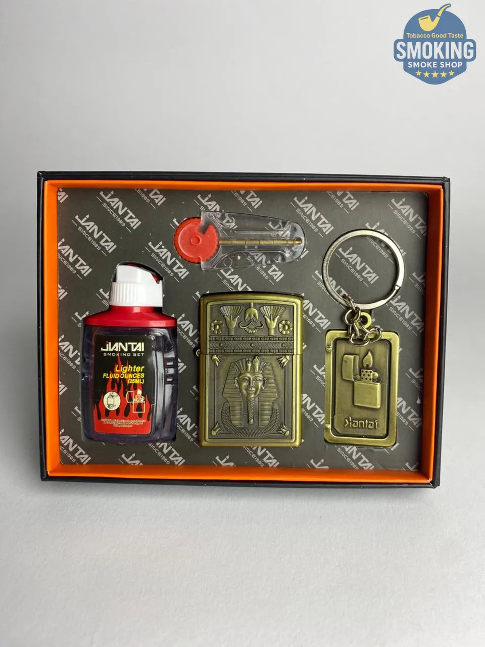 Zippo Shape Lighter Set — طقم ولاعة بنزين مع عبوة مليء و مبسم سجاير او ميدالية مفاتيح اشكال متعددة