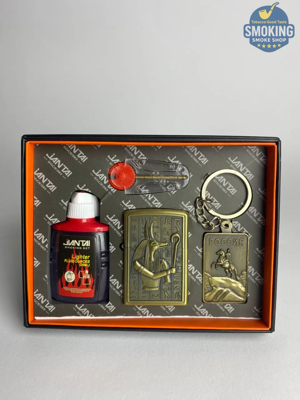 Zippo Shape Lighter Set — طقم ولاعة بنزين مع عبوة مليء و مبسم سجاير او ميدالية مفاتيح اشكال متعددة