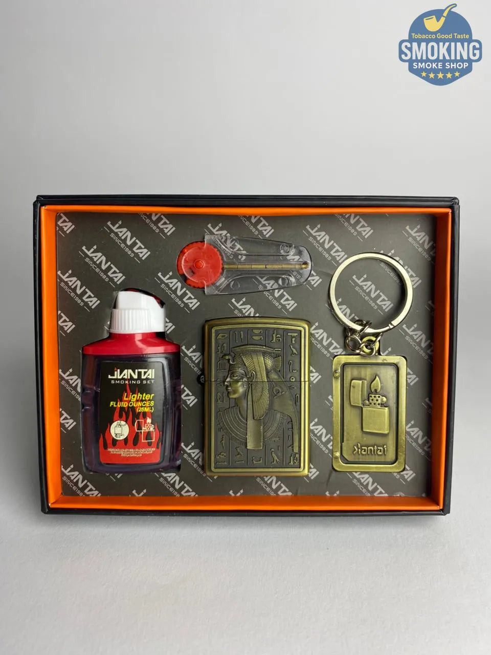 Zippo Shape Lighter Set — طقم ولاعة بنزين مع عبوة مليء و مبسم سجاير او ميدالية مفاتيح اشكال متعددة
