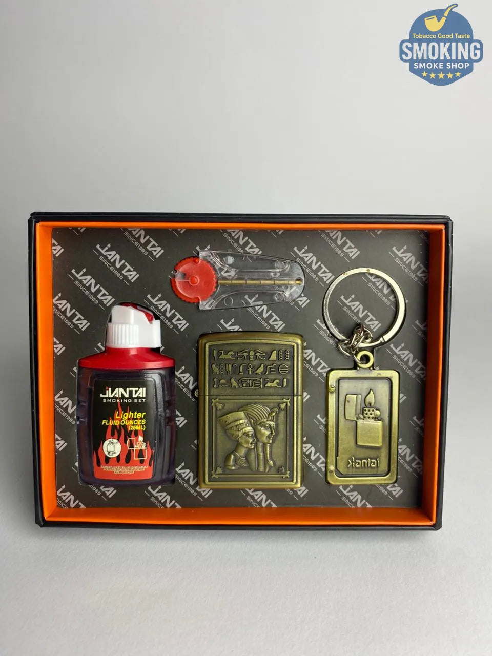 Zippo Shape Lighter Set — طقم ولاعة بنزين مع عبوة مليء و مبسم سجاير او ميدالية مفاتيح اشكال متعددة