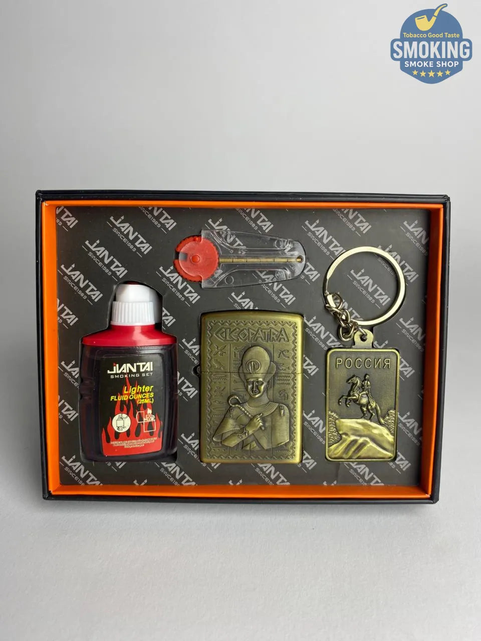 Zippo Shape Lighter Set — طقم ولاعة بنزين مع عبوة مليء و مبسم سجاير او ميدالية مفاتيح اشكال متعددة